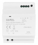Impulsaggregat för DIN-skena TH-35 (DIN) 100W 12V DC typ: ZTM-100/12 EXT10000285