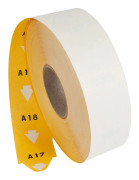 DM Köbiljett T80 40x75 mm gul