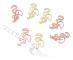 Flamingos 100 st. Clips Blandade Färger Söta Bokmärkesclips för Partyinbjudan Kort Student Barn Present Anteckningsbok Kontorstillbehör