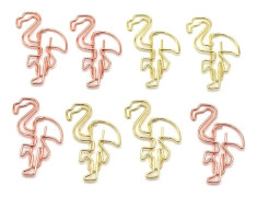 Flamingos 100 st. Clips Blandade Färger Söta Bokmärkesclips för Partyinbjudan Kort Student Barn Present Anteckningsbok Kontorstillbehör