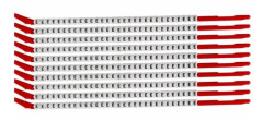 Clip Sleeve Wire Markers SCN-10-E, Black, White,