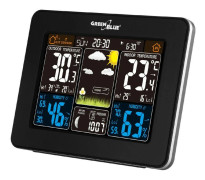 Multifunktion Weather Station Greenblue GB523 Black