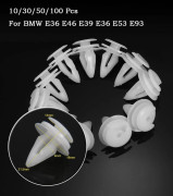 Innerdörr Kort Trim Panel Hållarklämmor Fästelement Boot Clamp Foder för BMW 100 PCS
