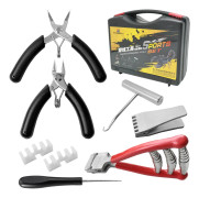 Badmintonracket Stringing Combo Tools med startklämma Stringing Krok Böjd nästång Flygande svart