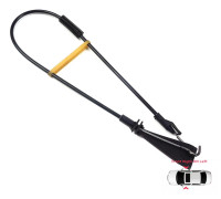 Bross BDP635 Inre Dörrlås Spärrhake Bowdenkabel Fram Höger eller Vänster 13186768 för Opel Corsa D 5-dörrars. Kabellängd: 635 mm