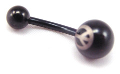 Les Trésors De Lily [F2090] - Body Piercing 'Peace' svart