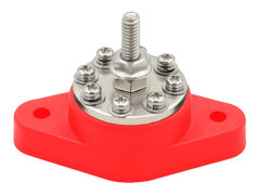 1st röd batterikopplingsstolpe Bus Bar Power Distribution Block M6 Stud Terminal