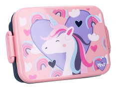 Les Trésors De Lily [A3069] - Lunchlåda 'Licorne My Unicorn' rosa - 16x13x5 cm stark rosa
