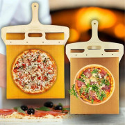 Skjutbar Pizzaspade Pala Pizza Scorrevole Pizzaspade Som Överför Pizza Perfekt Non-Stick