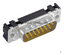 HARTING 09652616712 D-Sub stiftlist 180 ° Antal poler: 15 Lödning 1 st