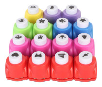 /HH/ 15-pack Pappersstansar med olika former kompatibla med barn DIY Stimulera fantasi Hålstansar kompatibla med scrapbooking journalföring hälsningar