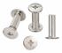 30 set Chicago bindningsskruvar, bindningsskruvstolpar 5 mm x 15 mm, silverton