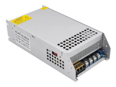 Switchat nätaggregat, transformator, 24V utspänning, silver