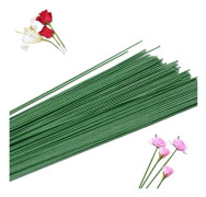 200 st Floral Tråd, 16 tum Mörkgrön Floral Tråd, Konstgjorda Blomsterarrangemang Florist Blomstertråd Stammar för Hantverk