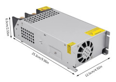 Strömförsörjning - Switchat nätaggregat - 36 V DC - 1000 W - 220 V AC ingång - Enkel utgång - För LED-list & CCTV-kamera - Orange