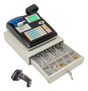 Elektronisk Kassaregister, Dubbel Skärm, 10 000 PLU:er