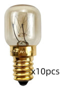 10-pack E14 25W Ugnslampor, Varmvit Glödlampa, 360° Spridningsvinkel