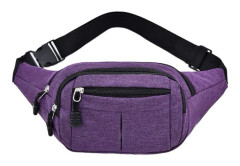 Midjeväska för män och kvinnor, Fanny Pack, semesterpenningbälte, lila