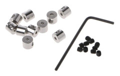10 st/set Pin Keeper Pin Baksida Brosch Pin Låsstift Baksida med skiftnyckelverktyg