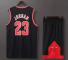 #23 Michael Jordan Baskettröja Set Bulls Uniform för Barn Vuxna - Svart 4XL (180-185CM)