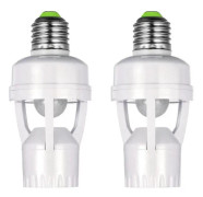 E27 Lamphållare Adapter med PIR Rörelsesensor AC100-240V LED Lampa Sockelomvandlare Mänsklig Närvaro