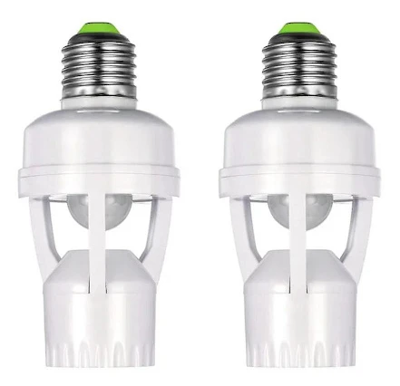 E27 Lamphållare Adapter med PIR Rörelsesensor AC100-240V LED Lampa Sockelomvandlare Mänsklig Närvaro