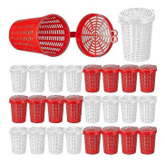 20 st Fiske Bete Bur Fälla Fisk Lockbete Matare Korg Plast Bete Hink För Kräfta Räka Mask Krabba Karp_xx-XS4-