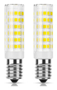 E14 LED Lampa Köksfläkt 7W, Kallvit(6000K), Ej Dimbar, Liten Edisonsockel för Kylskåp/Köksfläkt/Husbelysning, 2-pack