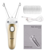 Elektrisk Epilator för Kvinnor - Kropp & Ansikte, Hårborttagning, Bomulls Tråd Depilator, Rakapparat