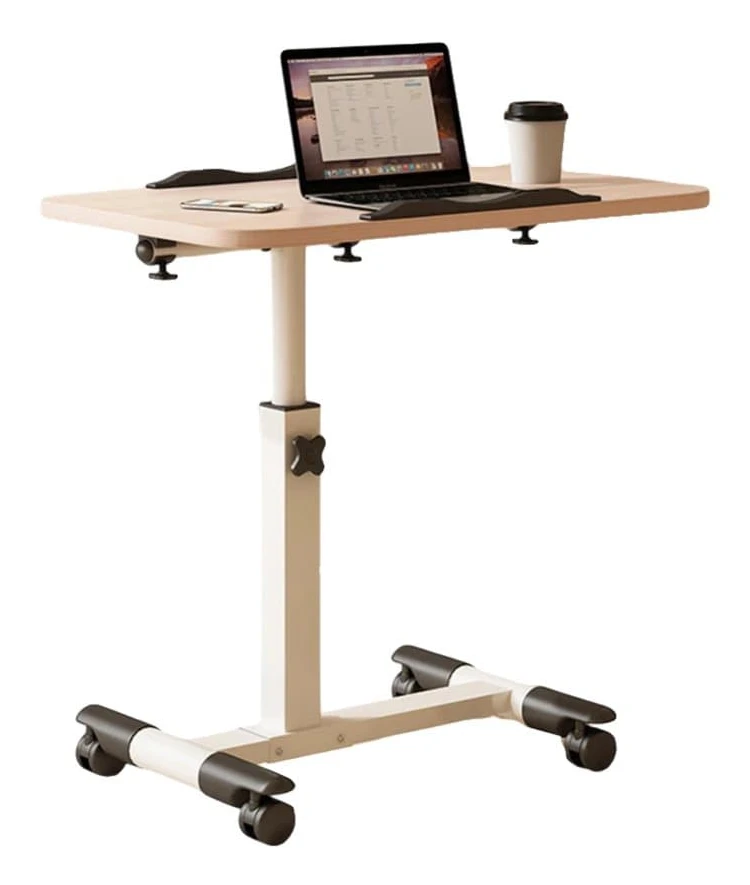 Justerbart skrivbord, höjdjustering, bärbar design,Träådring