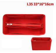 Väska Organizer Filtduk Insats 25 30 35 Makeup Handväska Coffe StyleC M