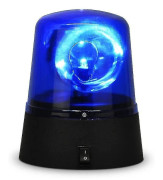Roterande Blå LED Polisbil Fyr Discoparty Dj Lampa Rave Stroboskop Siren Hög Kvalitet [DM]
