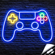 Gamer Neonskylt, Spelkontroll Neonskylt för Gamer Rumsdekor