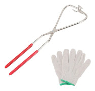 REMAKE Dopptång DIY Keramikverktyg med Plastgrepp 360 Graders Glasyrblåsning Rostfritt Stål Keramik Skulpturtång för Hantverk