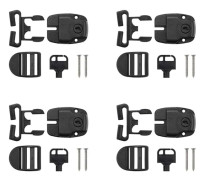 4 set med spabads lockklämmor, reparationssats för spabads lock med nyckel och spabadstillbehör för spabadsöverdrag