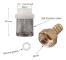 (som bild 4) 2st 1/2' Filter 6~19mm Slangfilter Trädgårdsbevattningsfilter Mässingssil Spruta Pump Filtreringsnät 304 Rostfritt Stål Mesh