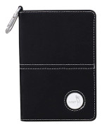 Deluxe PU Läder Golf Scorecard Hållare Läder och Yardage Bok - Gratis Bollmarkering och Penna