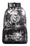 Real Madrid Champions League Graffiti Ryggsäck för Skola och Resor, Kompatibel med Förvaringsväska[YDE]