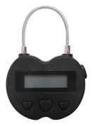 Smart Tidlås med LCD-skärm, USB-laddningsbart Temporärt Timerhänglås för Resor - YNP