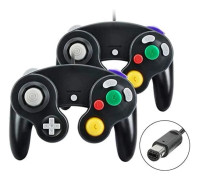 Gamecube-spelkontroll, 2-pack klassisk handkontroll med vibration-FA-