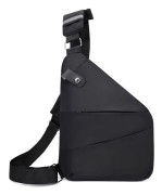 Crossbody Bröstväska: Ultratunn Crossbody Väska, Axelryggsäck, Osynlig Sidoväska för Män och Kvinnor