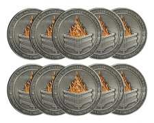 Trash Can Challenge Coins, Skrivbordstillbehör, Roliga Challenge Coins, Dubbelsidiga Roliga Medaljer