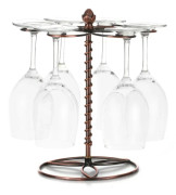 Vinglasställ för rödvinsglas, torkställ för glas, 6 vinglas hållare, förvaringsställ, fristående vinglasställ