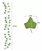 25 meter Murgröna Girlang / Lövgirlang - 2 m lång Grön