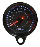Elektronisk Varvräknare - 12V DC Universal Motorcykel LED Bakgrundsbelysning Mätare