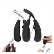 Sherum Clipmaster Pro, Ergonomisk vinklad tjock tånagelklippare för äldre (helt svart)