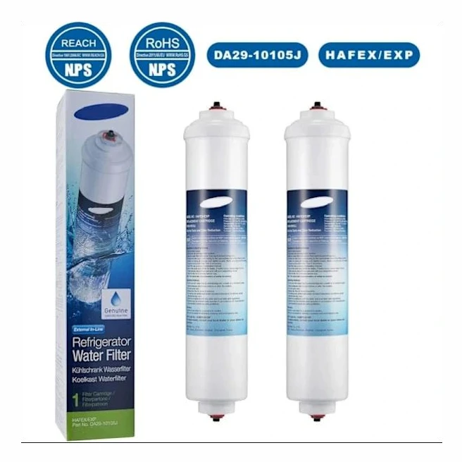 2-pack Samsung DA29-10105J HAFEX / EXP WSF-100, DA99 02131B, EF9603, HAIER LG Kylskåpsvattenfilter