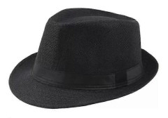 Unisex Straw Fedora Panama Hatt Sommar Sol Kort Brätte Blommig Trilby Kubansk Hatt