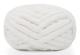 2 st Chunky Stickgarn Chenille för Handstickade Filtar, Supermjukt Stort Jumbo Filtgarn (Vit)