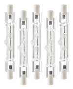 5-pack R7s 118mm 300w 230v r7s Halogen Linjär Lampa, Dimbar Halogenlampa För Bygge
